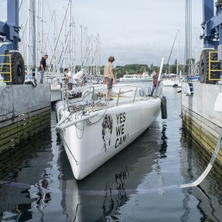 Mise � terre IMOCA